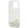 Guess GUHCP15LLFCSEGT iPhone 15 Pro 6.1" transparent hardcase Liquid Glitter Gold Stripes na NearMe.pl