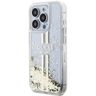 Guess GUHCP15XLFCSEGT iPhone 15 Pro Max 6.7" transparent hardcase Liquid Glitter Gold Stripes na NearMe.pl