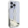 Guess GUHCP15XLFCSEGT iPhone 15 Pro Max 6.7" transparent hardcase Liquid Glitter Gold Stripes na NearMe.pl