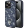 Guess GUHCP15LPG4GPB iPhone 15 Pro 6.1" niebieski/blue hardcase 4G Triangle Metal Logo na NearMe.pl