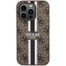 Guess GUHMP15LP4RPSW iPhone 15 Pro 6.1" brązowy/brown hardcase 4G Printed Stripes MagSafe na NearMe.pl