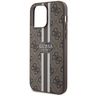 Guess GUHMP15XP4RPSW iPhone 15 Pro Max 6.7" brązowy/brown hardcase 4G Printed Stripes MagSafe na NearMe.pl
