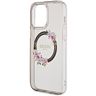 Guess GUHMP15XHFWFCK iPhone 15 Pro Max 6.7" czarny/black hardcase IML Flowers Wreatch MagSafe na NearMe.pl