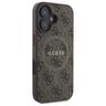 Guess GUHMP16SG4GFRW iPhone 16 6.1" brązowy/brown hardcase 4G Ring Classic Logo MagSafe na NearMe.pl