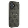 Guess GUHMP16MG4GFRW iPhone 16 Plus brązowy/brown hardcase 4G Ring Classic Logo MagSafe na NearMe.pl