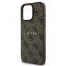 Guess GUHMP16LG4GFRW iPhone 16 Pro6.3" brązowy/brown hardcase 4G Ring Classic Logo MagSafe na NearMe.pl