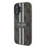 Guess GUHMP16MP4RPSW iPhone 16 Plus brązowy/brown hardcase 4G Printed Stripes MagSafe na NearMe.pl