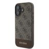 Guess GUHCP16SG4GLBR iPhone 16 6.1" brązowy/brown hardcase 4G Bottom Stripe na NearMe.pl