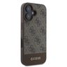 Guess GUHCP16SG4GLBR iPhone 16 6.1" brązowy/brown hardcase 4G Bottom Stripe na NearMe.pl
