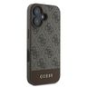 Guess GUHCP16MG4GLBR iPhone 16 Plus 6.7" brązowy/brown hardcase 4G Bottom Stripe na NearMe.pl