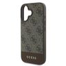 Guess GUHCP16MG4GLBR iPhone 16 Plus 6.7" brązowy/brown hardcase 4G Bottom Stripe na NearMe.pl