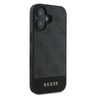 Guess GUHCP16SG4GLGR iPhone 16 6.1" szary/grey hardcase 4G Bottom Stripe na NearMe.pl