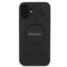Guess GUHMP16MPSAPSMEK iPhone 16 Plus 6.7" czarny/black hardcase Saffiano Peony Classic Logo MagSafe na NearMe.pl