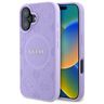 Guess GUHMP16SPSAPSMEU iPhone 16 6.1" fioletowy/purple hardcase Saffiano Peony Classic Logo MagSafe na NearMe.pl