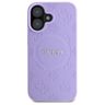 Guess GUHMP16SPSAPSMEU iPhone 16 6.1" fioletowy/purple hardcase Saffiano Peony Classic Logo MagSafe na NearMe.pl