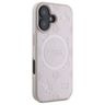 Guess GUHMP16SPSAPSMEP iPhone 16 6.1" różowy/pink hardcase Saffiano Peony Classic Logo MagSafe na NearMe.pl