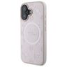 Guess GUHMP16SPSAPSMEP iPhone 16 6.1" różowy/pink hardcase Saffiano Peony Classic Logo MagSafe na NearMe.pl