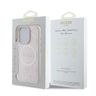 Guess GUHMP16LPSAPSMEP iPhone 16 Pro 6.3" różowy/pink hardcase Saffiano Peony Classic Logo MagSafe na NearMe.pl