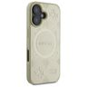 Guess GUHMP16SPSAPSMED iPhone 16 6.1" złoty/gold hardcase Saffiano Peony Classic Logo MagSafe na NearMe.pl