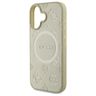 Guess GUHMP16SPSAPSMED iPhone 16 6.1" złoty/gold hardcase Saffiano Peony Classic Logo MagSafe na NearMe.pl