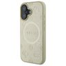 Guess GUHMP16SPSAPSMED iPhone 16 6.1" złoty/gold hardcase Saffiano Peony Classic Logo MagSafe na NearMe.pl