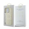 Guess GUHMP16LPSAPSMED iPhone 16 Pro 6.3" złoty/gold hardcase Saffiano Peony Classic Logo MagSafe na NearMe.pl