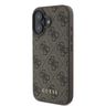Guess GUHCP16SG4GFBR iPhone 16 6.1" brązowy/brown hardcase 4G Classic na NearMe.pl