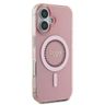 Guess GUHMP16SPFTDTEP iPhone 16 6.1" różowy/pink hardcase IML Rhinestones MagSafe na NearMe.pl