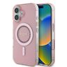 Guess GUHMP16SPFTDTEP iPhone 16 6.1" różowy/pink hardcase IML Rhinestones MagSafe na NearMe.pl