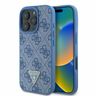 Guess GUHCP16LP4TDPB iPhone 16 Pro 6.3" niebieski/blue hardcase Leather 4G Triangle Strass na NearMe.pl