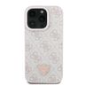 Guess GUHCP16LP4TDPP iPhone 16 Pro różowy/pink hardcase Leather 4G Triangle Strass na NearMe.pl
