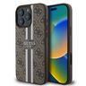Guess GUHMP16LP4RPSW iPhone 16 Pro 6.3" brązowy/brown hardcase 4G Printed Stripes MagSafe na NearMe.pl