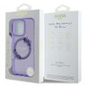 Guess GUHMP16LHFWFCU iPhone 16 Pro 6.3" fioletowy/purple hardcase IML Flowers Wreath MagSafe na NearMe.pl