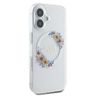Guess GUHMP16SHFWFCT iPhone 16 przeźroczysty/transparent hardcase IML Flowers Wreath MagSafe na NearMe.pl