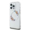 Guess GUHMP16LHFWFCT iPhone 16 Pro 6.3" przeźroczysty/transprent hardcase IML Flowers Wreath MagSafe na NearMe.pl