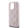 Guess GUHCP16LPSQSQSP iPhone 16 Pro różowy/pink hardcase Quilted Metal Logo na NearMe.pl