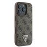 Guess GUHCP16LP4TDSCPW iPhone 16 Pro 6.3" brązowy/brown hardcase Leather Metal Logo Strass Crossbody na NearMe.pl