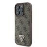 Guess GUHCP16LP4TDSCPW iPhone 16 Pro 6.3" brązowy/brown hardcase Leather Metal Logo Strass Crossbody na NearMe.pl