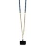 Guess GUHCP16LP4TDSCPB iPhone 16 Pro6.3" niebieski/blue hardcase Leather Metal Logo Strass Crossbody na NearMe.pl