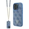 Guess GUHCP16XP4TDSCPB iPhone 16 Pro Max6.9" niebieski/blue hardcase Leather Metal Logo Strass Crossbody na NearMe.pl