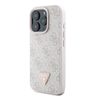 Guess GUHCP16XP4TDSCPP iPhone 16 Pro Max 6.9" różowy/pink hardcase Leather Metal Logo Strass Crossbody na NearMe.pl