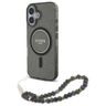Guess GUHMP16SHGCRELSK iPhone 16 czarny/czarny hardcase IML Glitter With Pearl Strap MagSafe na NearMe.pl