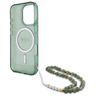 Guess GUHMP16LHGCRELSA iPhone 16 Pro 6.3" zielony/green hardcase IML Glitter With Pearl Strap MagSafe na NearMe.pl