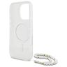 Guess GUHMP16LHGCRELST iPhone 16 Pro 6.3" przeźroczysty/transparent hardcase IML Glitter With Pearl Strap MagSafe na NearMe.pl