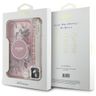 Guess GUHMP16SHFWBRCESP iPhone 16 6.1" różowy/pink hardcase IML Flowers With Pearl Strap MagSafe na NearMe.pl