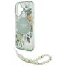 Guess GUHMP16SHFWBRCESN iPhone 16 6.1" zielony/green hardcase IML Flowers With Pearl Strap MagSafe na NearMe.pl
