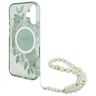 Guess GUHMP16MHFWBRCESN iPhone 16 Plus6.7" zielony/green hardcase IML Flowers With Pearl Strap MagSafe na NearMe.pl