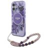 Guess GUHMP16SHFWBRCESU iPhone 16 6.1"   fioletowy/purple hardcase IML Flowers With Pearl Strap MagSafe na NearMe.pl