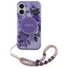 Guess GUHMP16SHFWBRCESU iPhone 16 6.1"   fioletowy/purple hardcase IML Flowers With Pearl Strap MagSafe na NearMe.pl
