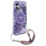 Guess GUHMP16SHFWBRCESU iPhone 16 6.1"   fioletowy/purple hardcase IML Flowers With Pearl Strap MagSafe na NearMe.pl